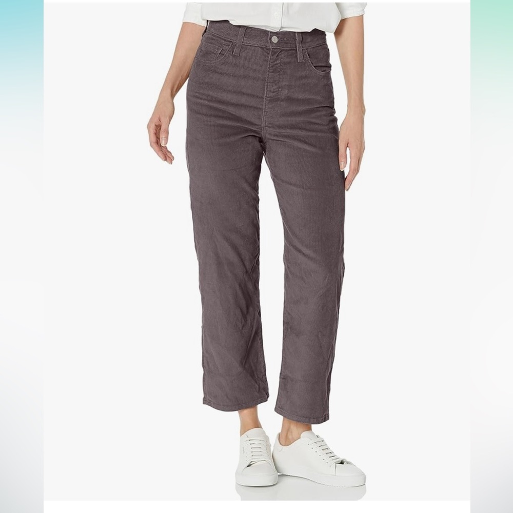 Levi’s rib cage straight ankle grey corduroy pants - size 32 x 27